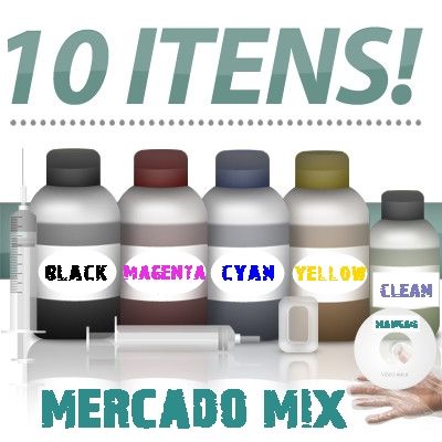 Kit completo para recarga de cartuchos de impressoras